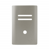 Placa p/ 2 Interruptores + Furo 4x2 - Novara Aço